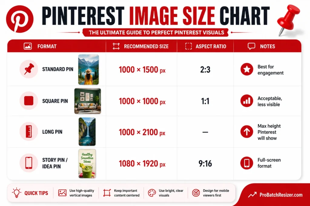 Pinterest Image Sizes 2026​