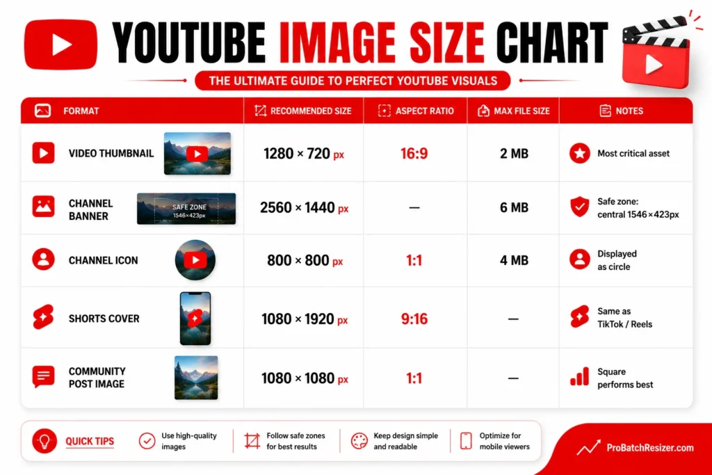 Youtube Image Sizes 2026​